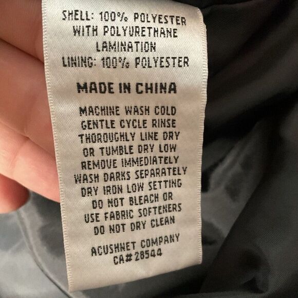 FootJoy Dryjoys Tour Collection Mens Black/Red 1/2 Zip Golf Windbreaker Jacket L - Picture 2 of 8